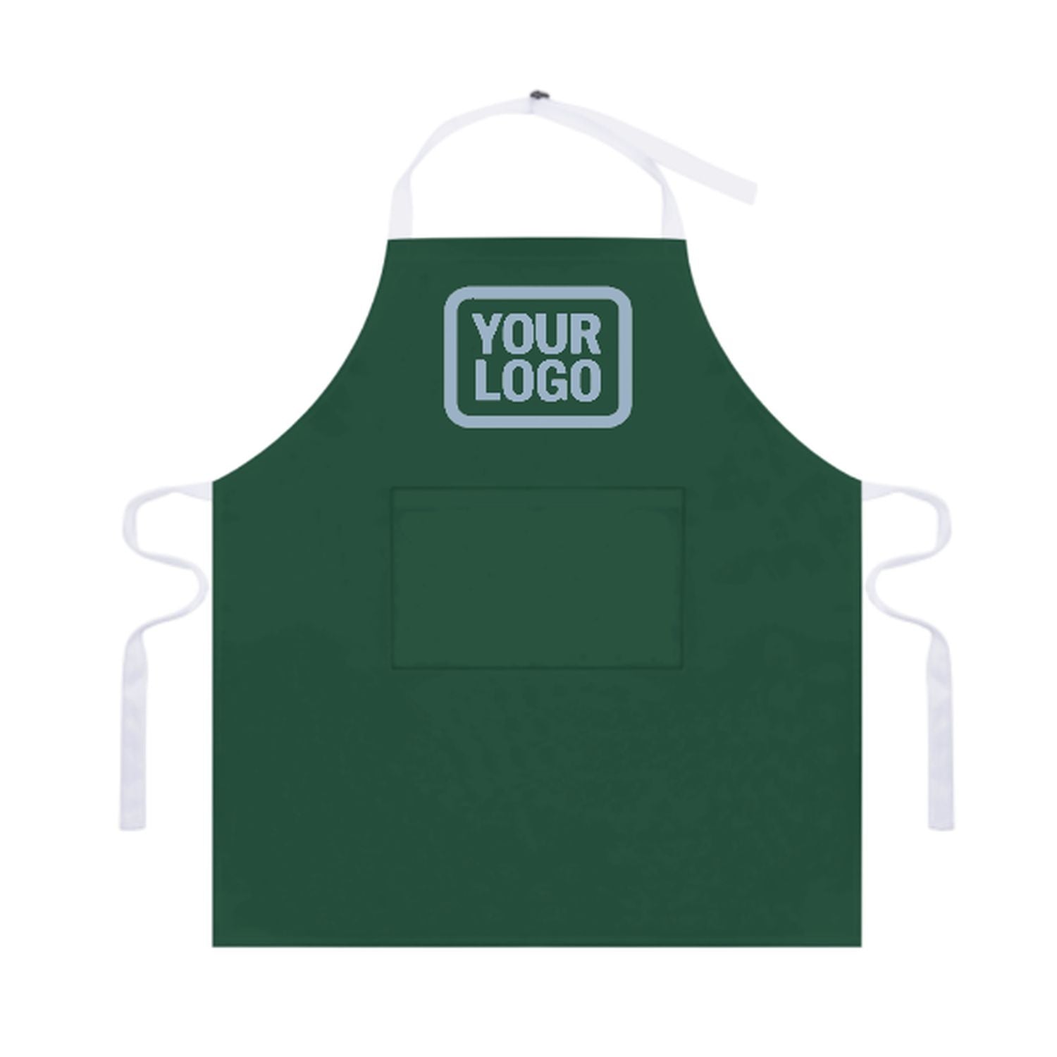 Grembiule personalizzato verde muschio azzurro