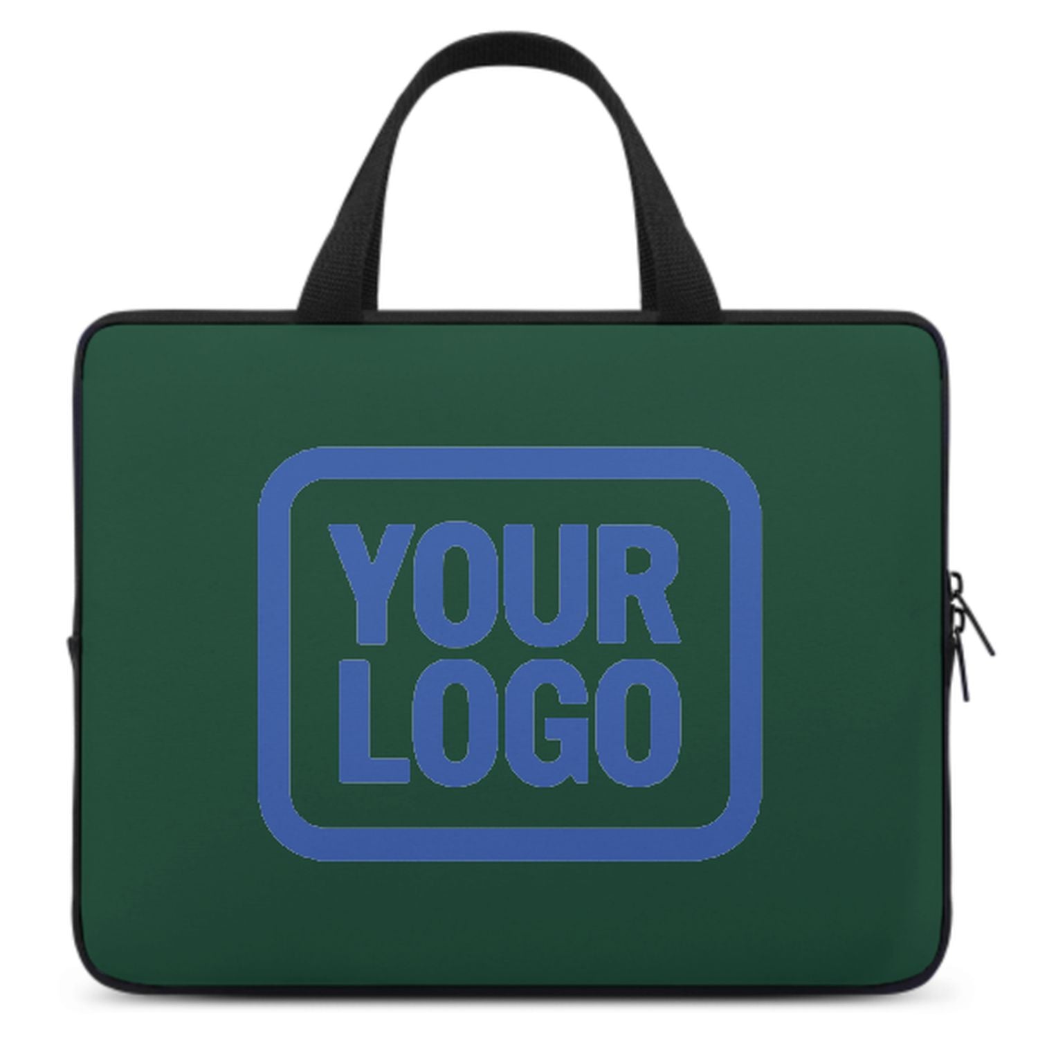 Bolsa portátil de color verde azulado de color verde musgo a medida