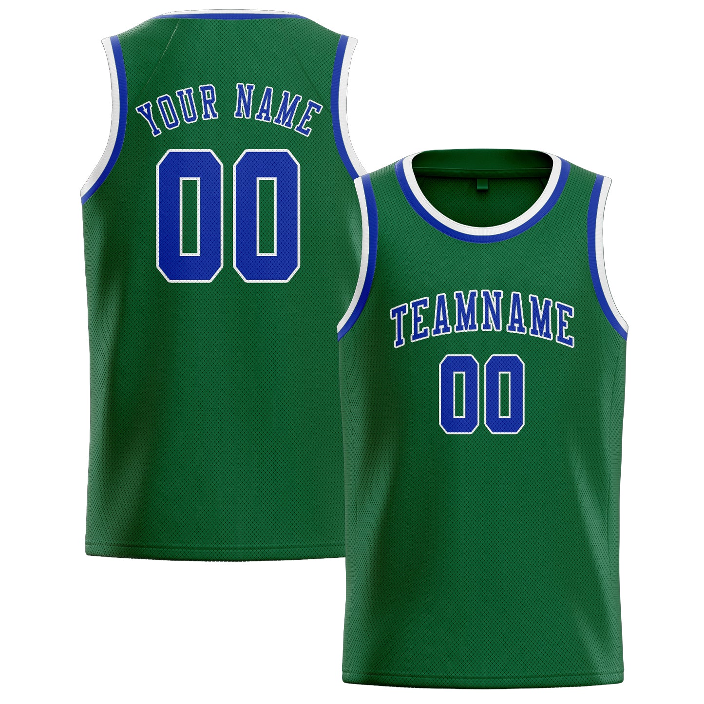 Benutzerdefiniertes Professionelles Moosgrün Himmelblau Basketballtrikot