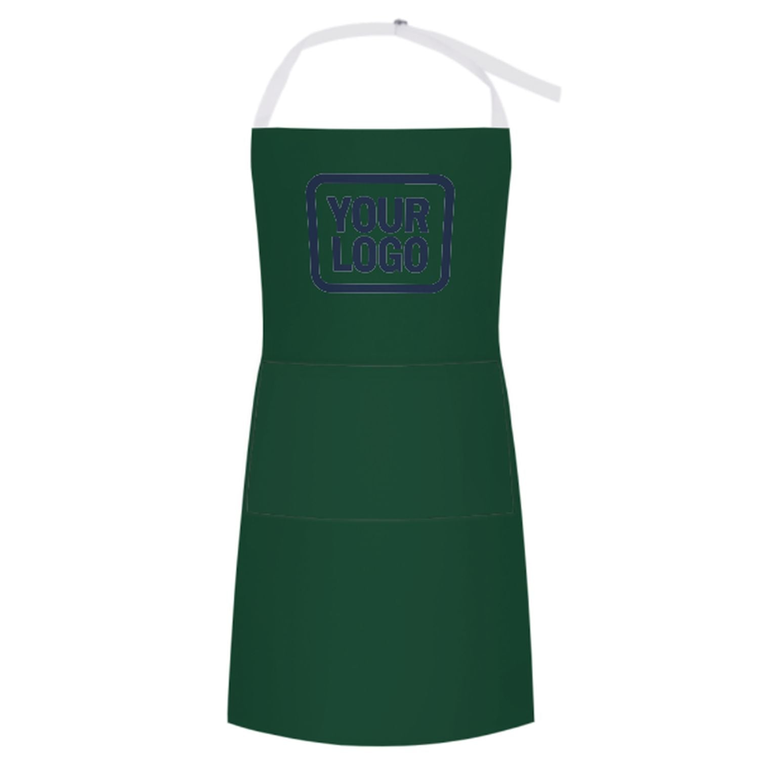 Grembiule su misura verde muschio blu navy