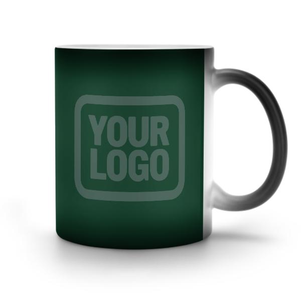 Tazza magica personalizzata verde muschio