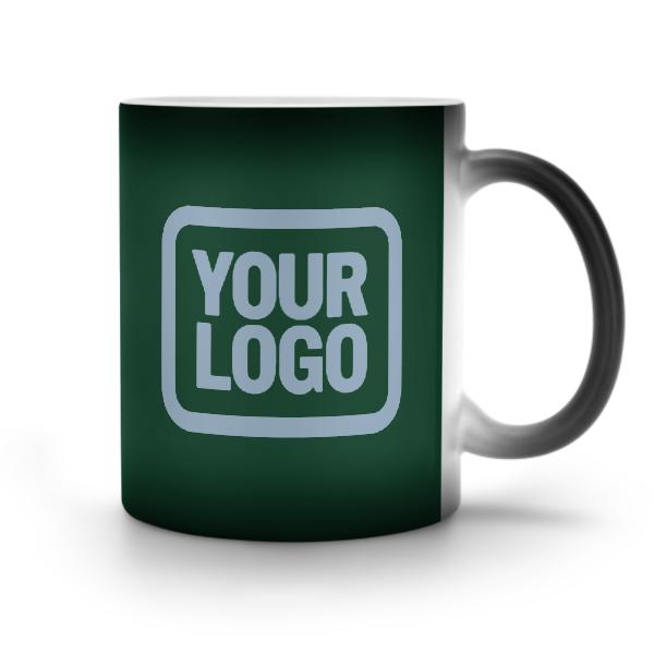Tazza magica personalizzata verde muschio azzurro