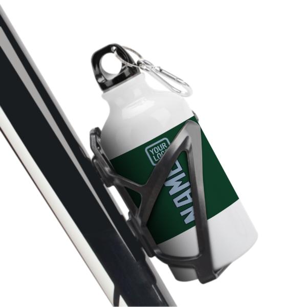 Maßgeschneidertes Moosgrün Hellblau Sportflasche