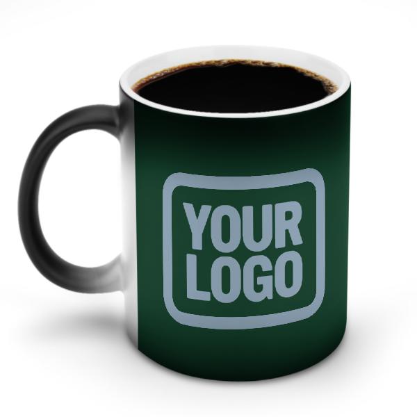 Tazza magica personalizzata verde muschio azzurro