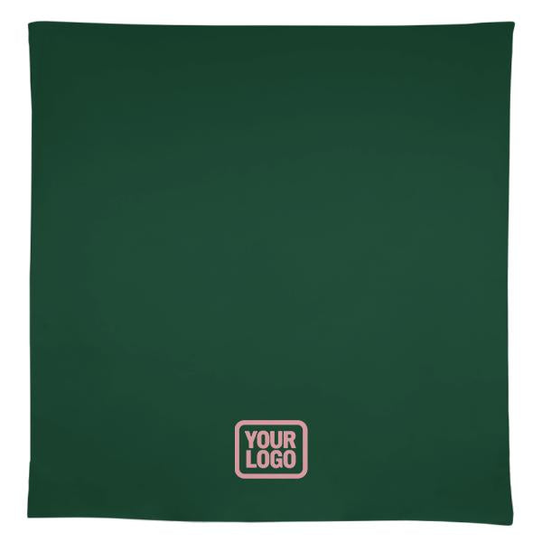Tovaglia quadrata rosa verde muschio personalizzata