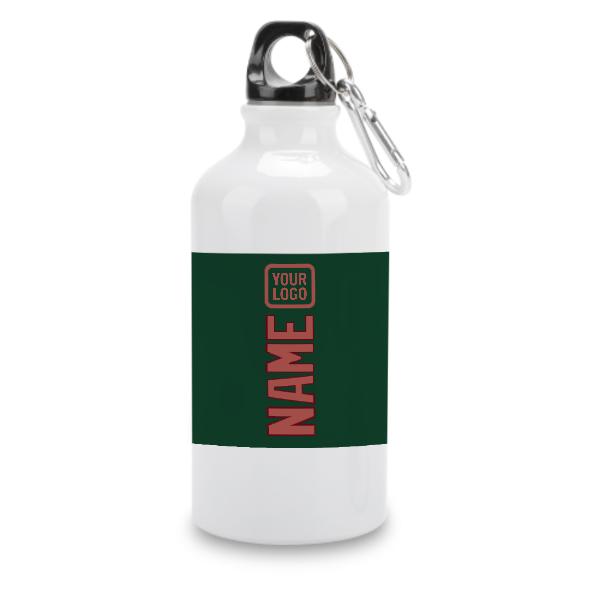 Maßgeschneidertes Moosgrün Kupferrose Sportflasche