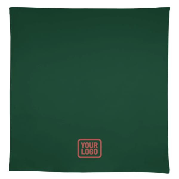 Tovaglia quadrata cremisi verde muschio personalizzata