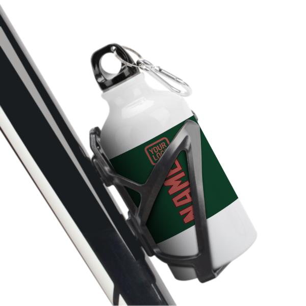 Maßgeschneidertes Moosgrün Kupferrose Sportflasche