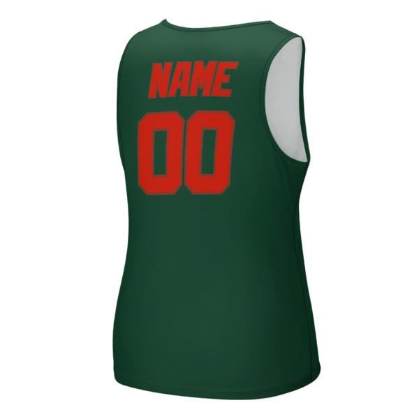 Maßgeschneidertes Moosgrün Orangerot Herren Tanktop