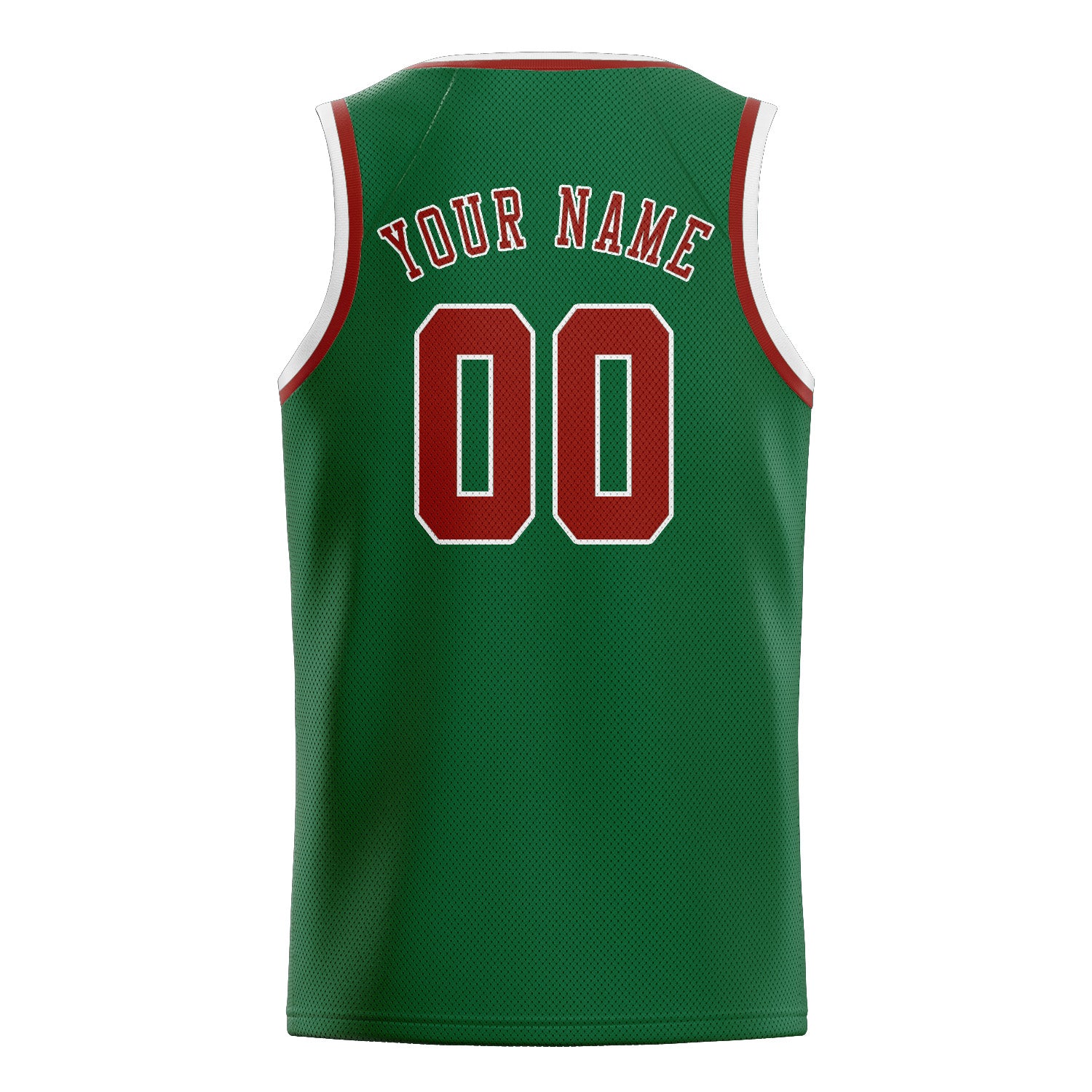 Benutzerdefiniertes Professionelles Moosgrün Korallenrot Basketballtrikot