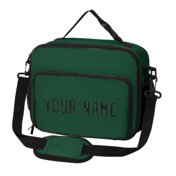 Maßgeschneidertes Moosgrün Black Lunch-Tasche