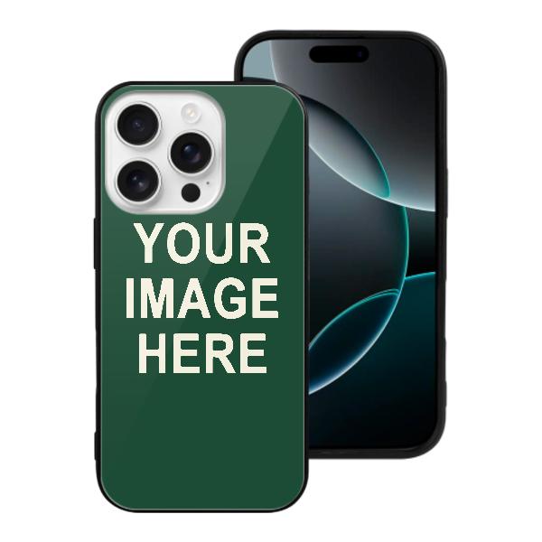 Custodia per telefono beige verde muschio personalizzata