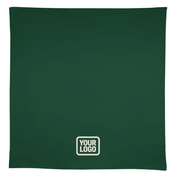 Tovaglia quadrata nera verde muschio personalizzata