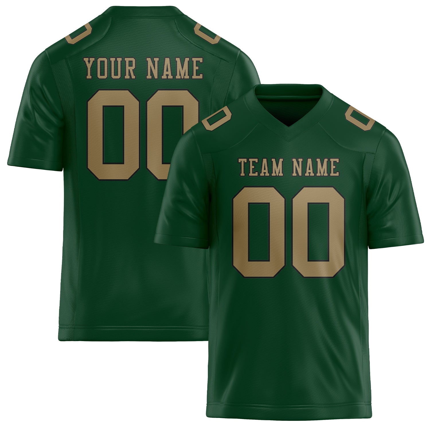 Maßgeschneidertes Professionelles Moosgrün Hellkhaki Rugbytrikot