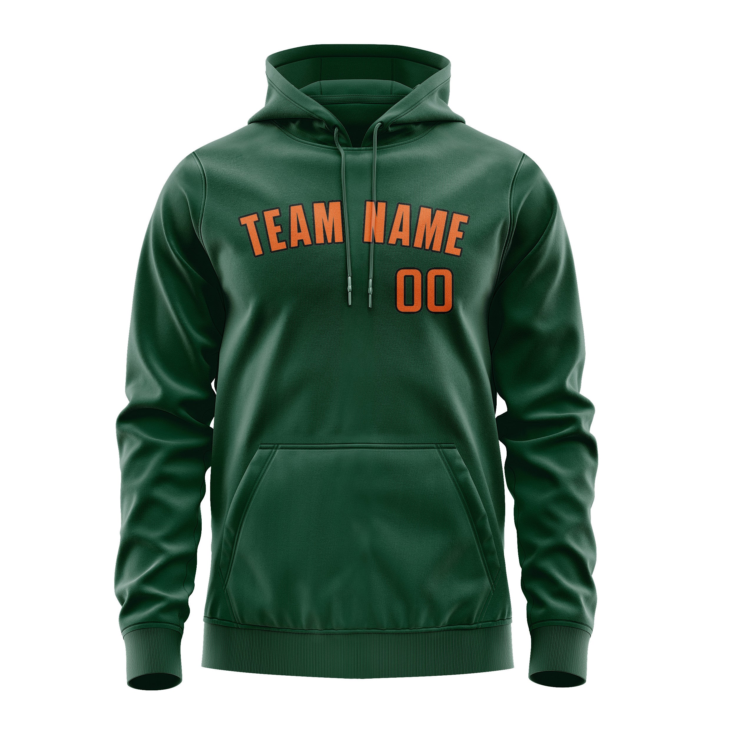 Krejčí -Made Moss -Green Orange Hoodie
