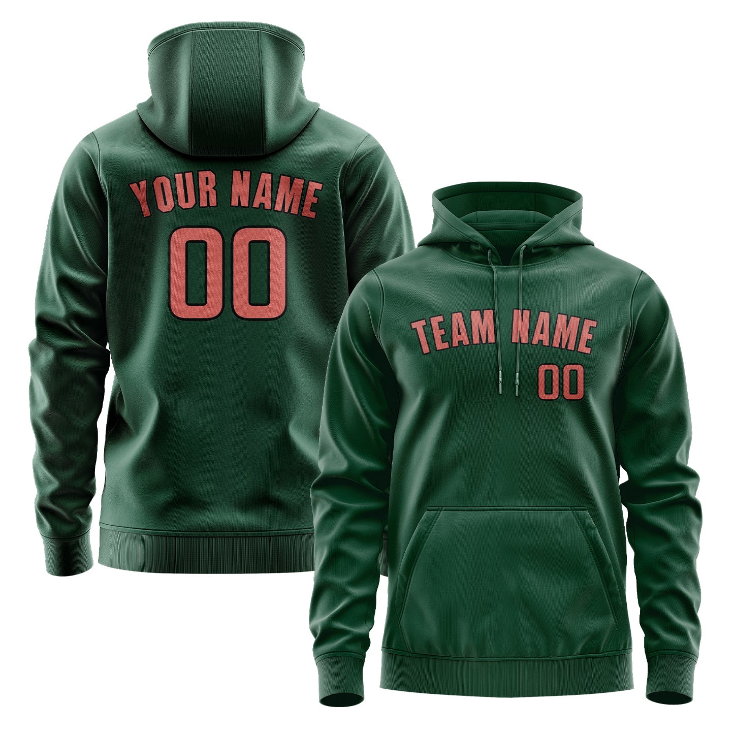 Krejčí -Made Moss -Green Copper Rose Hoodie