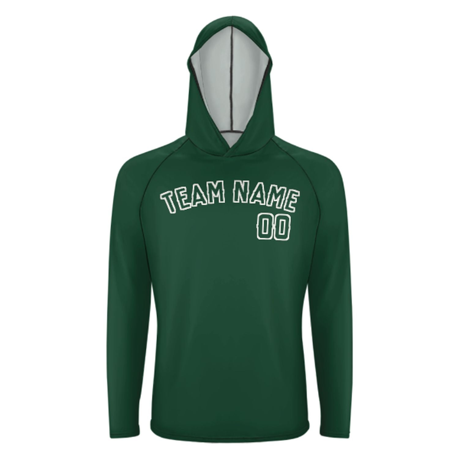 Maßgeschneidertes Moosgrün Moosgrün UV-Hoodie