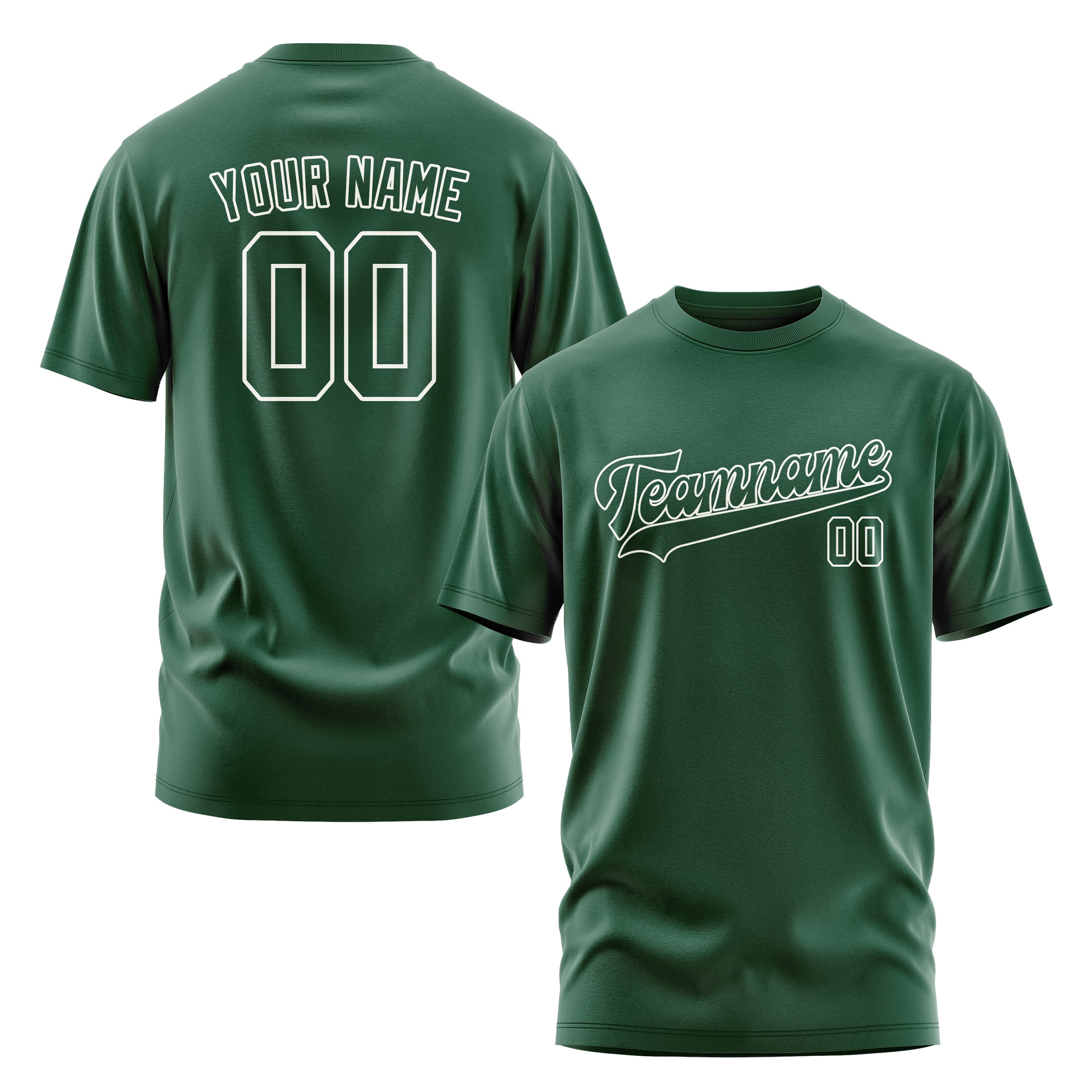 Maßgeschneidertes Moosgrün Moosgrün T-Shirt