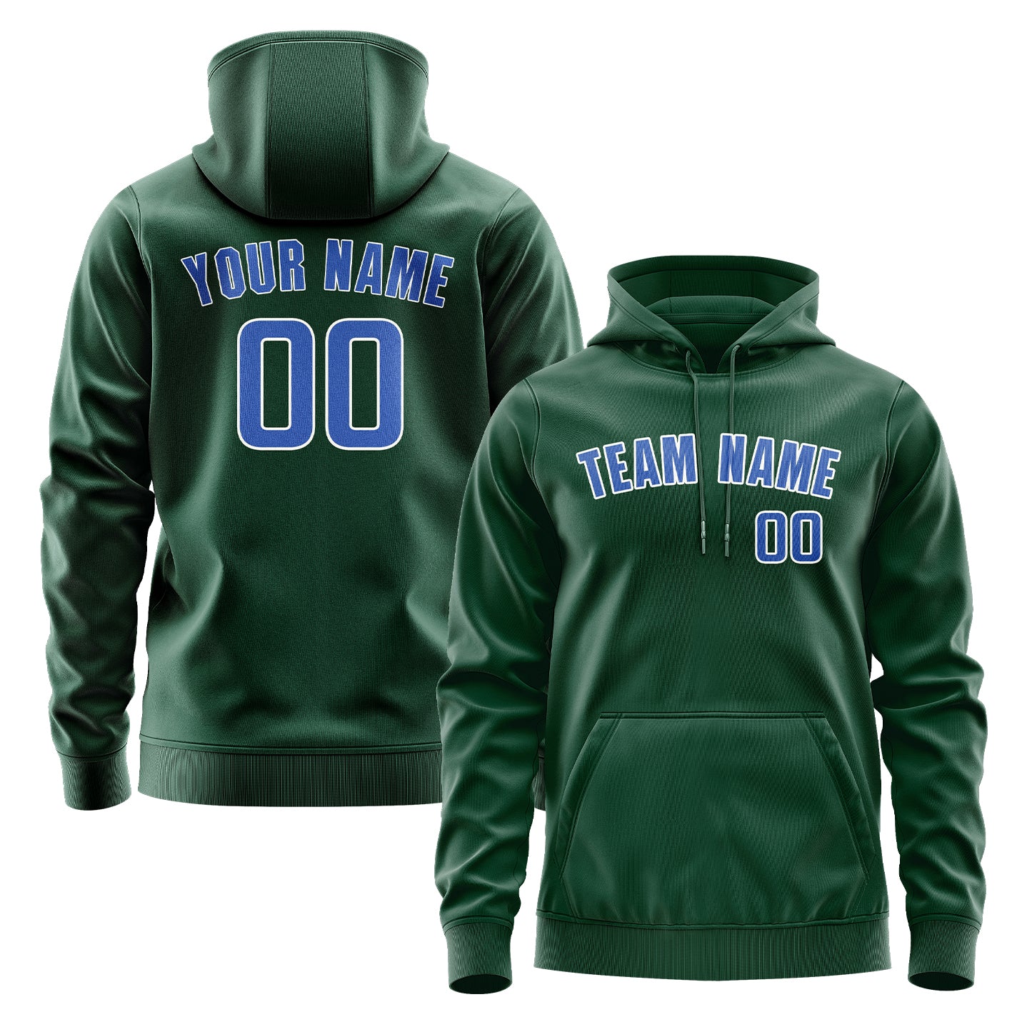 Krejčí -Made Moss -Green Sky Blue Hoodie