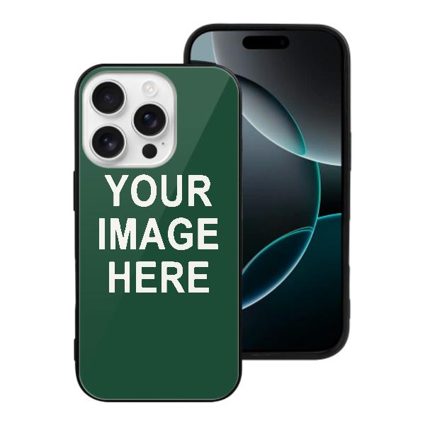 Custodia per telefono personalizzata verde muschio bianco
