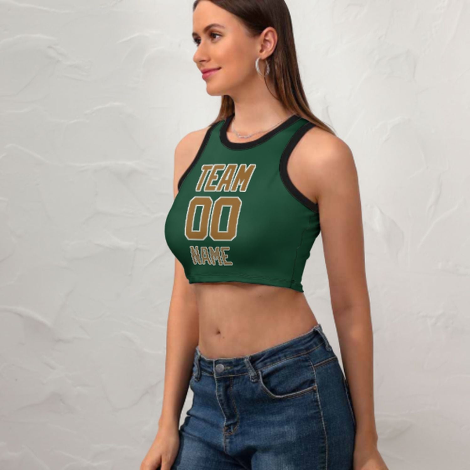 Made-Made Moss Green Khaki Sleek Tank Top