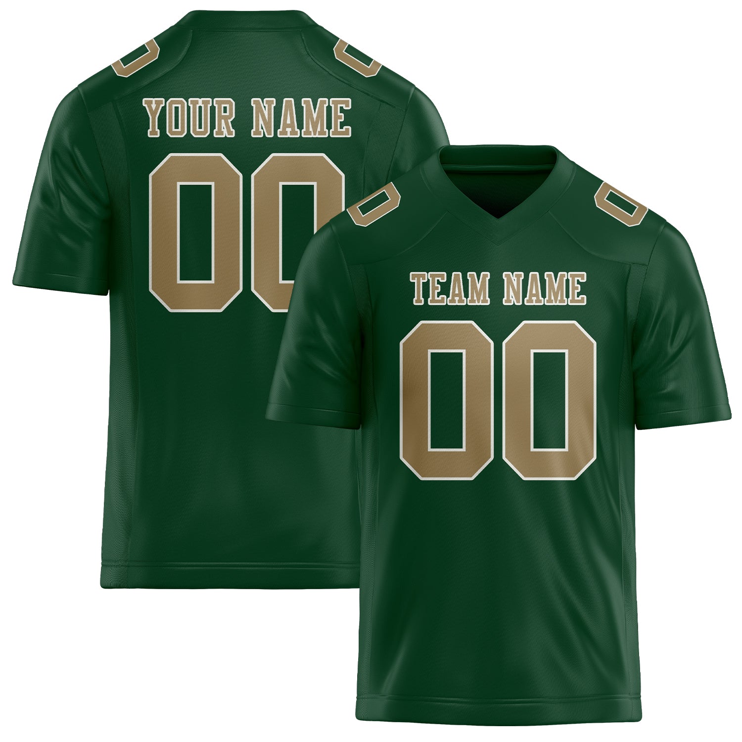 Maßgeschneidertes Professionelles Moosgrün Hellkhaki Rugbytrikot