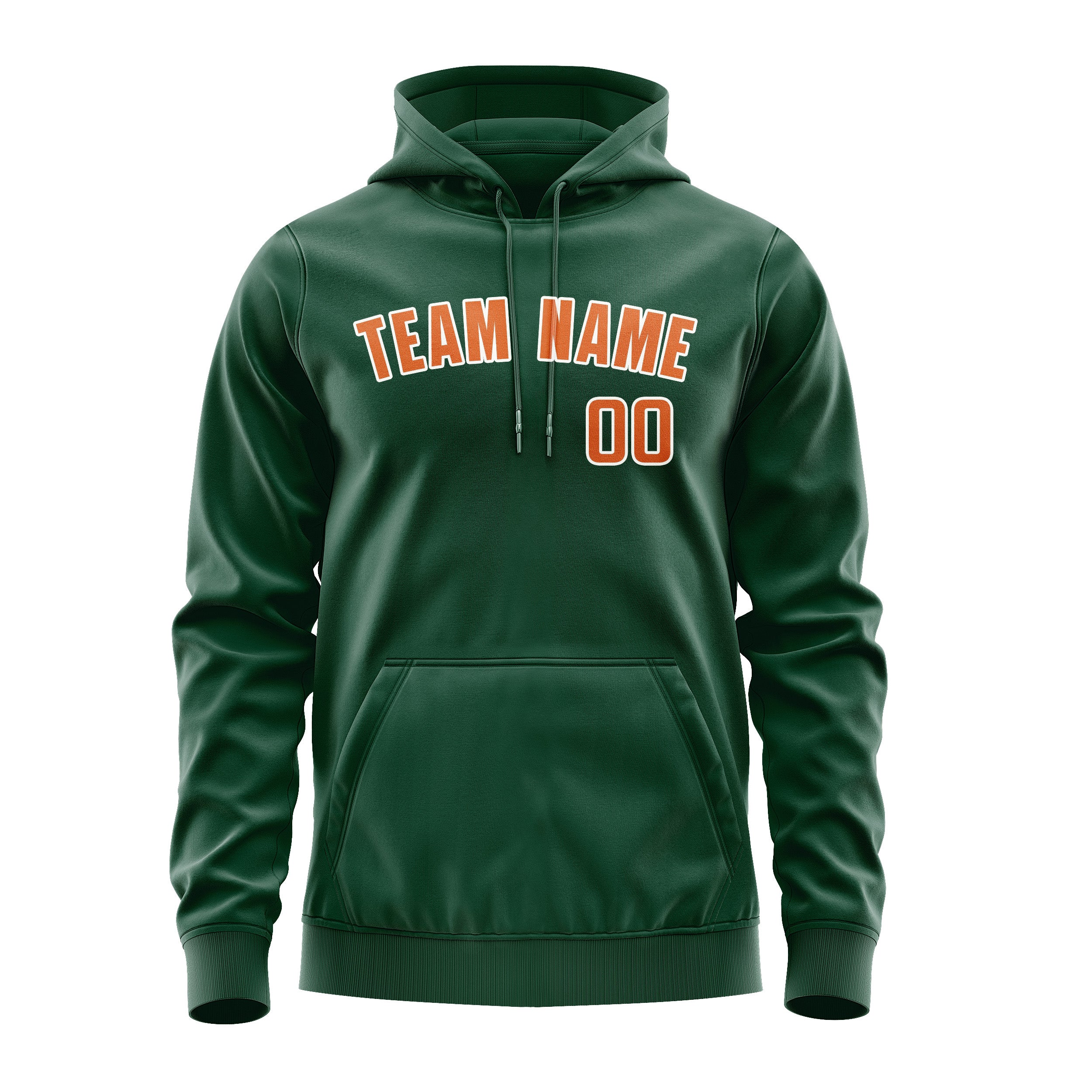 Krejčí -Made Moss -Green Orange Hoodie