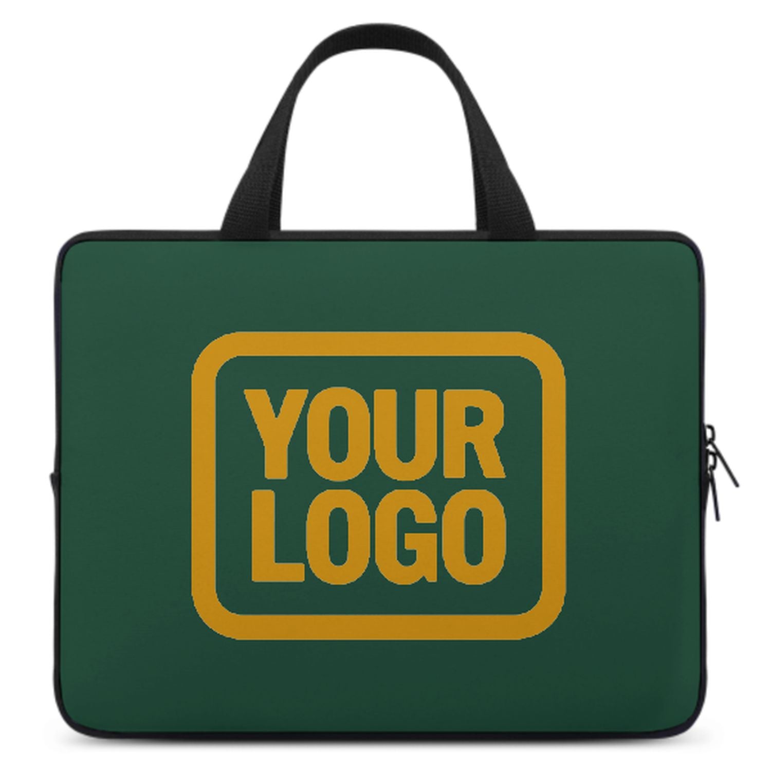 Bolsa portátil amarilla de musgo hecha a green
