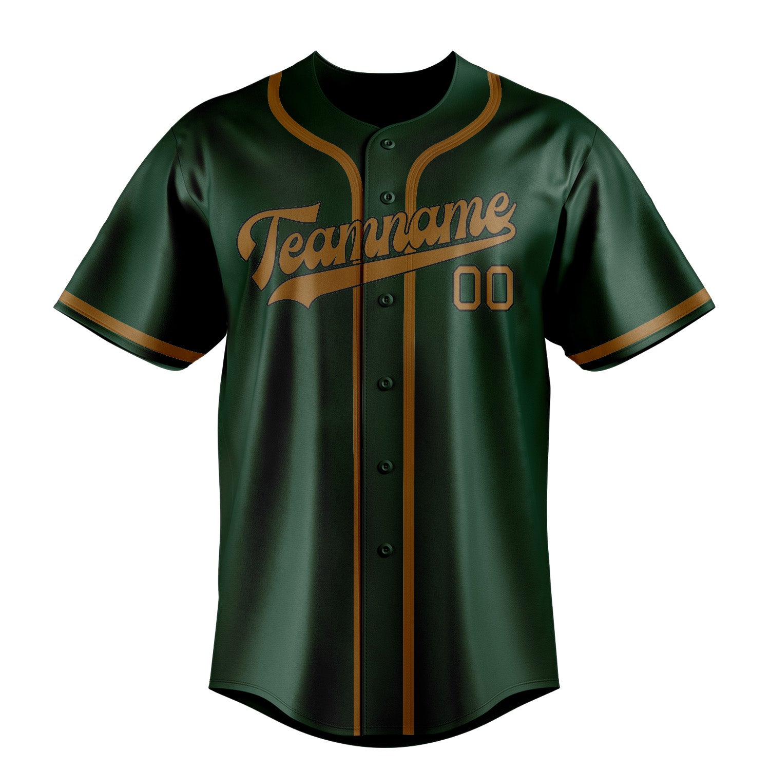 Benutzerdefiniertes Professionelles Moosgrün Khaki Baseballtrikot