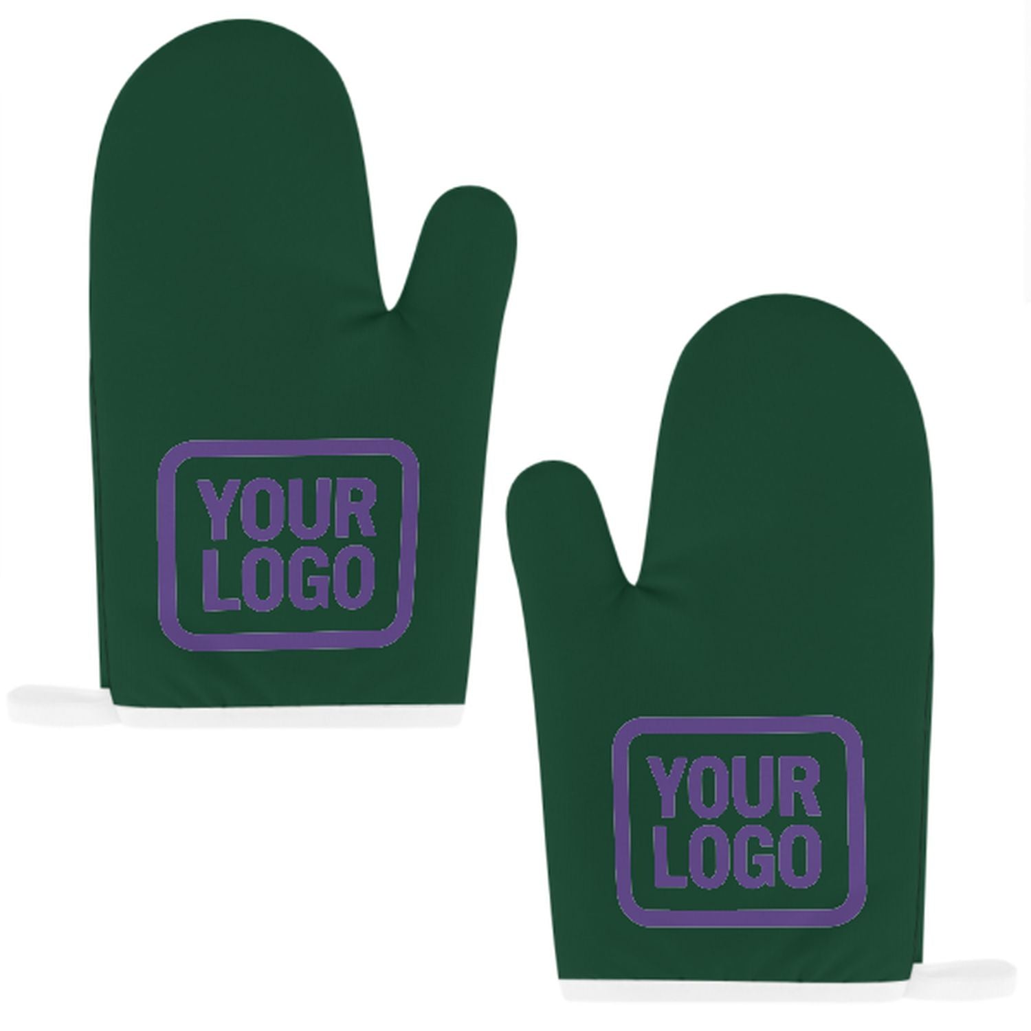 Maßgeschneidertes Moosgrün  Lavendel Topfhandschuh Set – 2-teilig