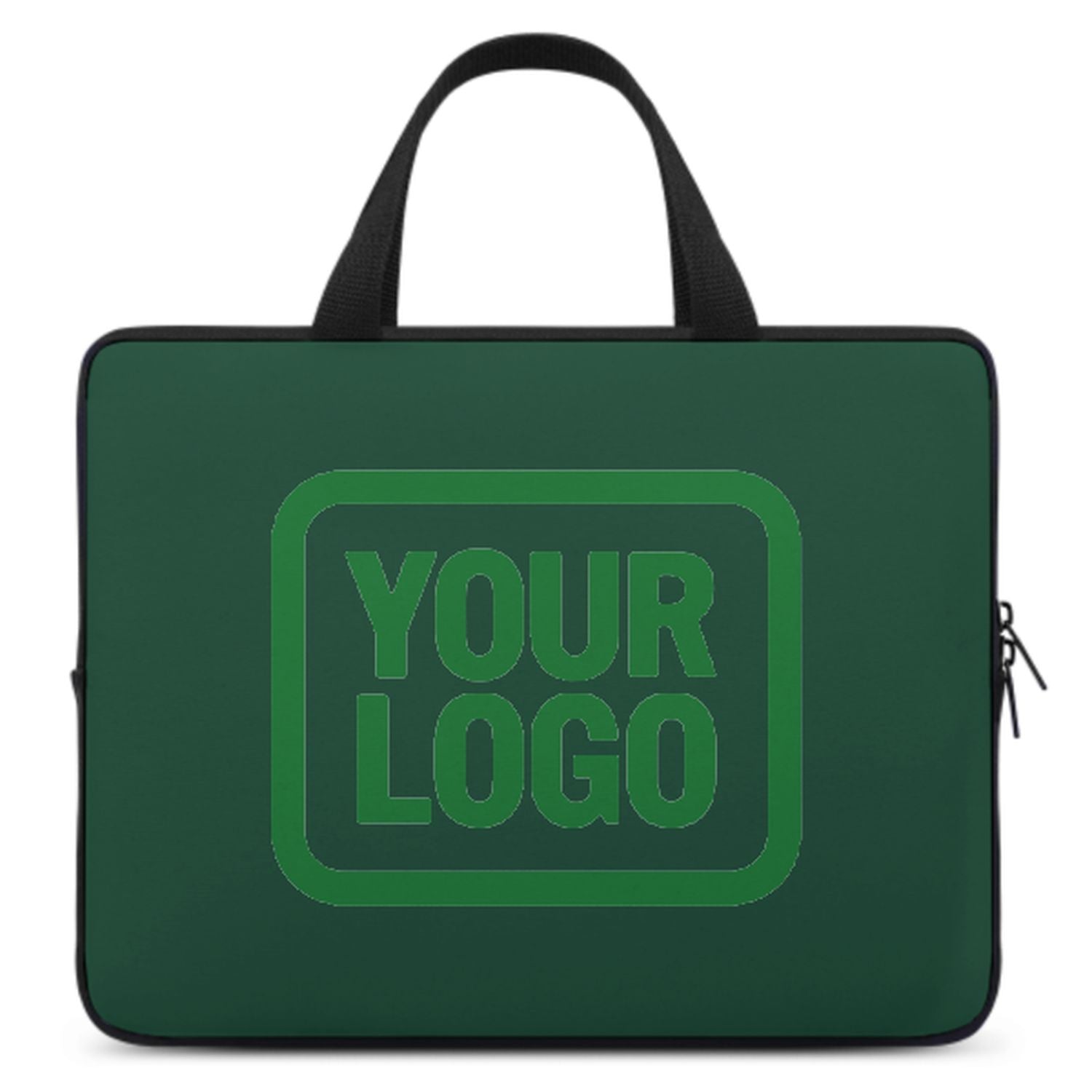 Bolsa de laptop verde esmeralda de color verde color verde hecha a medida