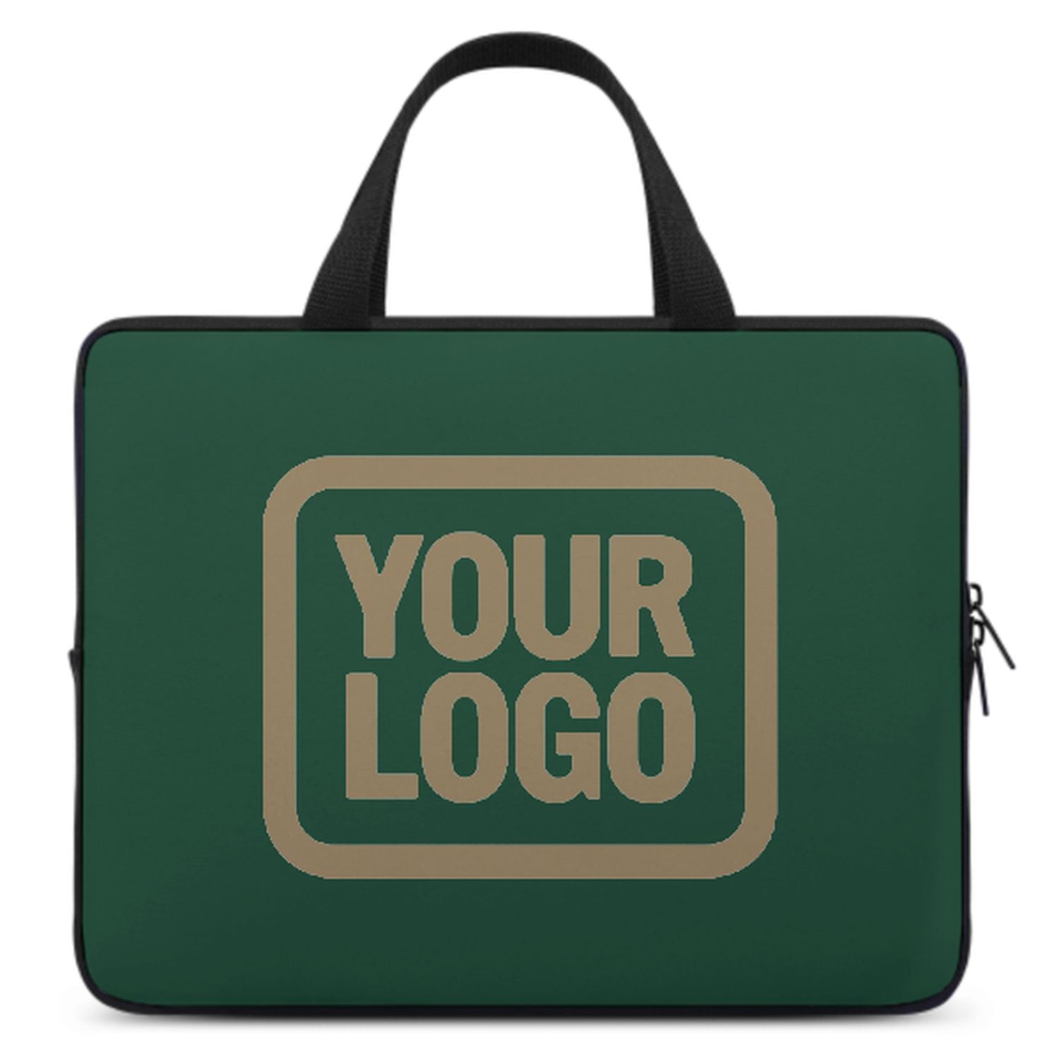 Bolsa portátil de color verde color verde hecha a medida