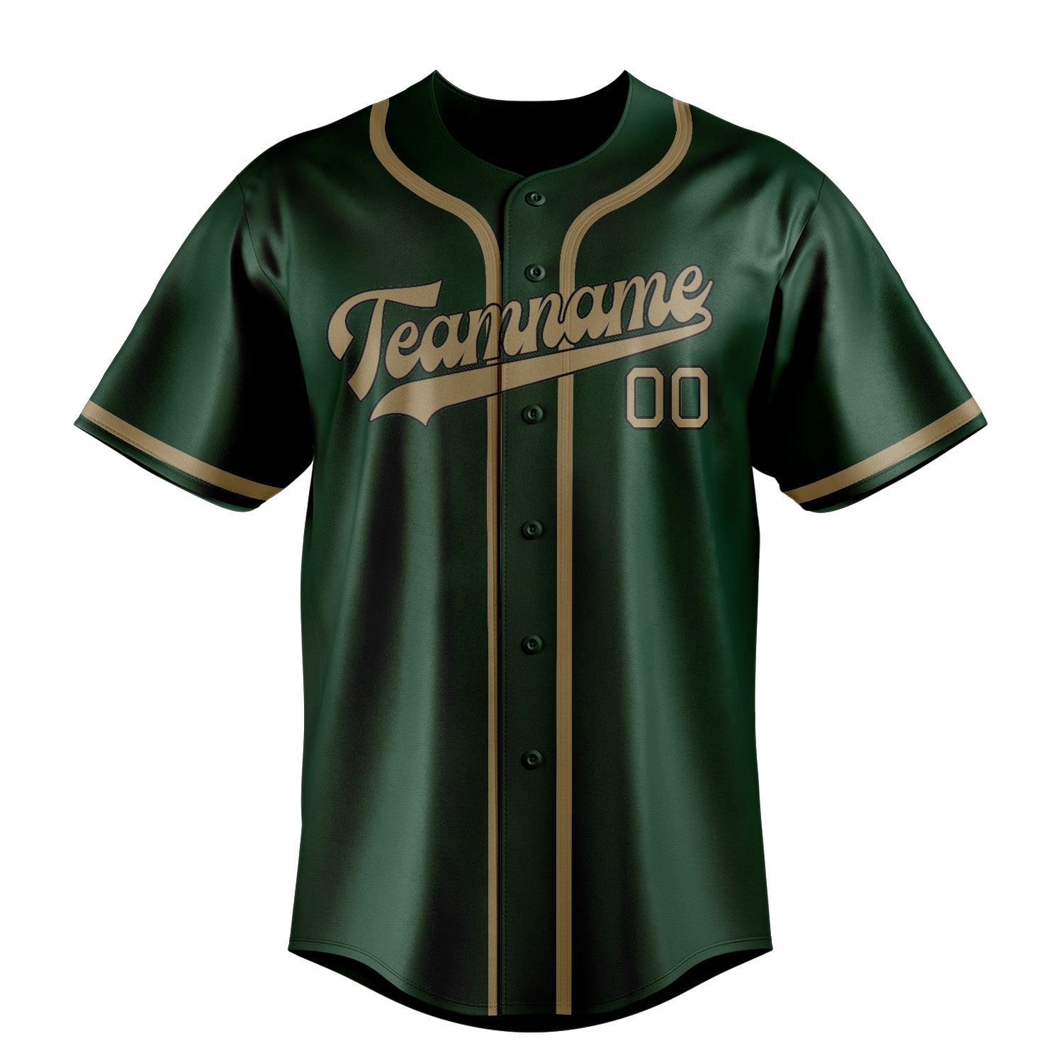 Benutzerdefiniertes Professionelles Moosgrün Hellkhaki Baseballtrikot