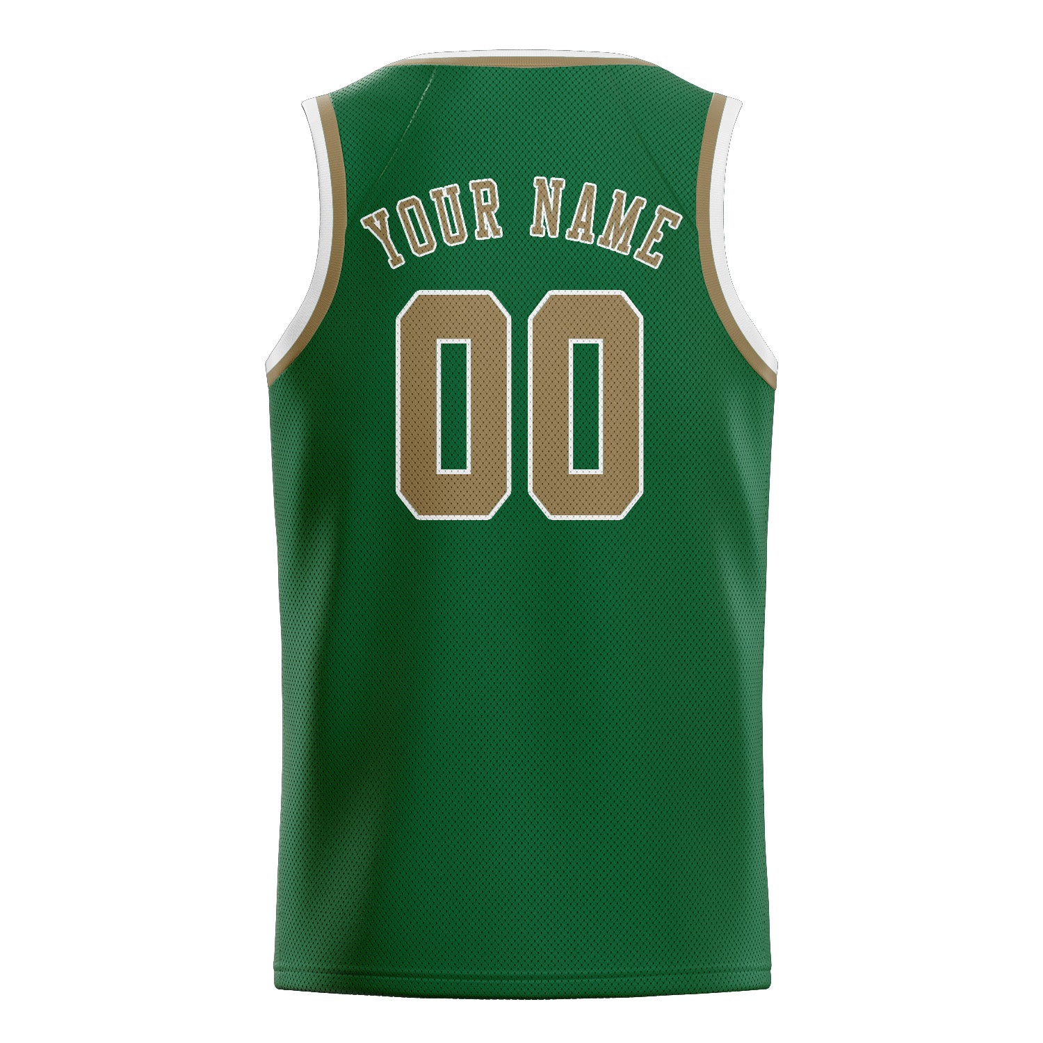 Benutzerdefiniertes Professionelles Moosgrün Hellkhaki Basketballtrikot