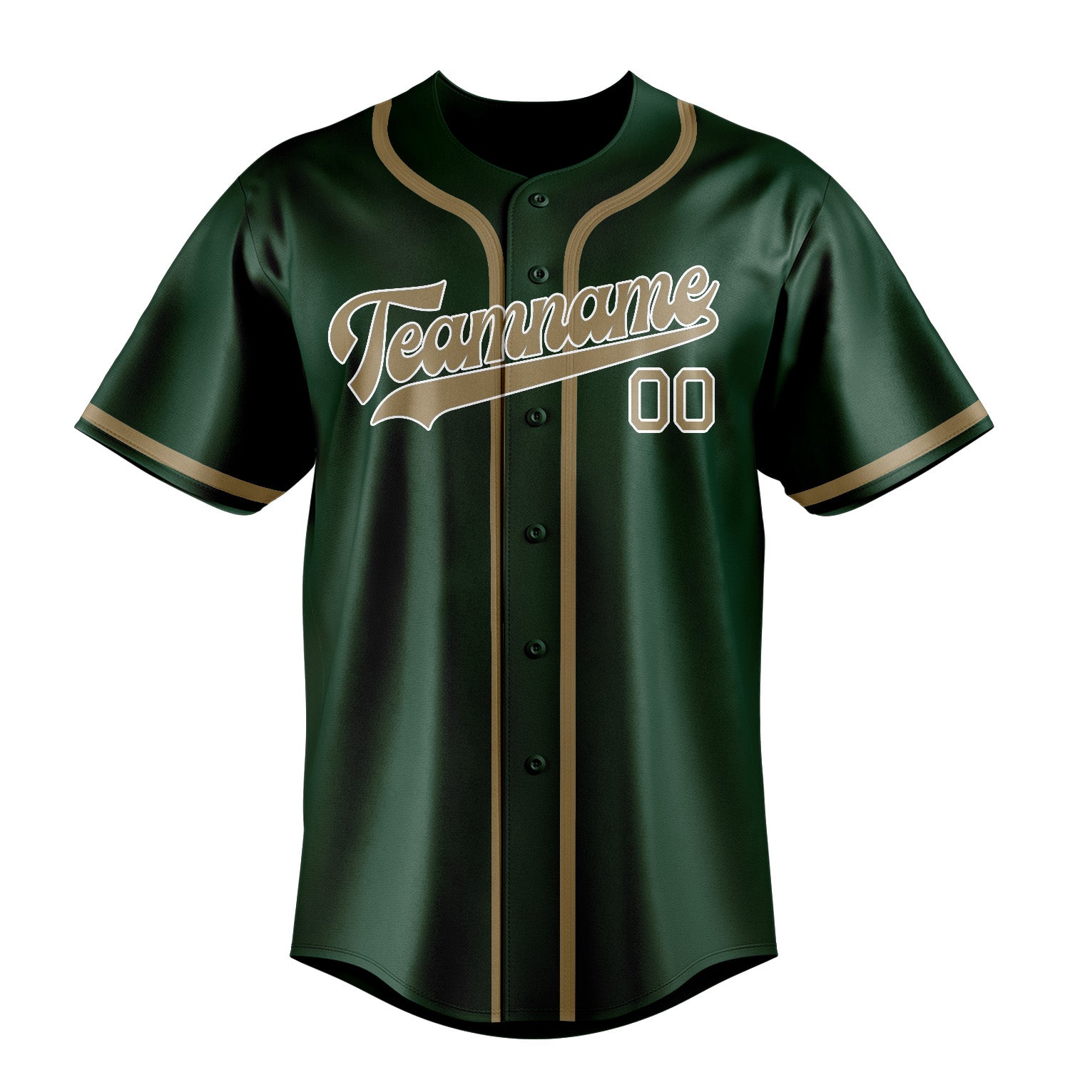 Benutzerdefiniertes Professionelles Moosgrün Hellkhaki Baseballtrikot
