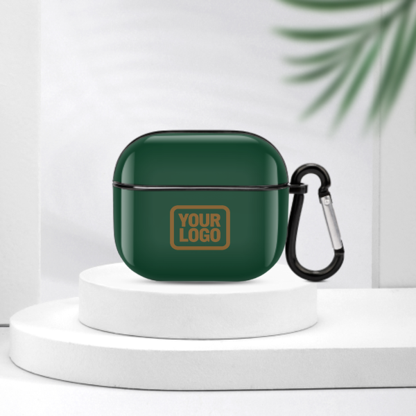 Maßgeschneidertes Moosgrün Khaki AirPods-Hülle (3. Generation)