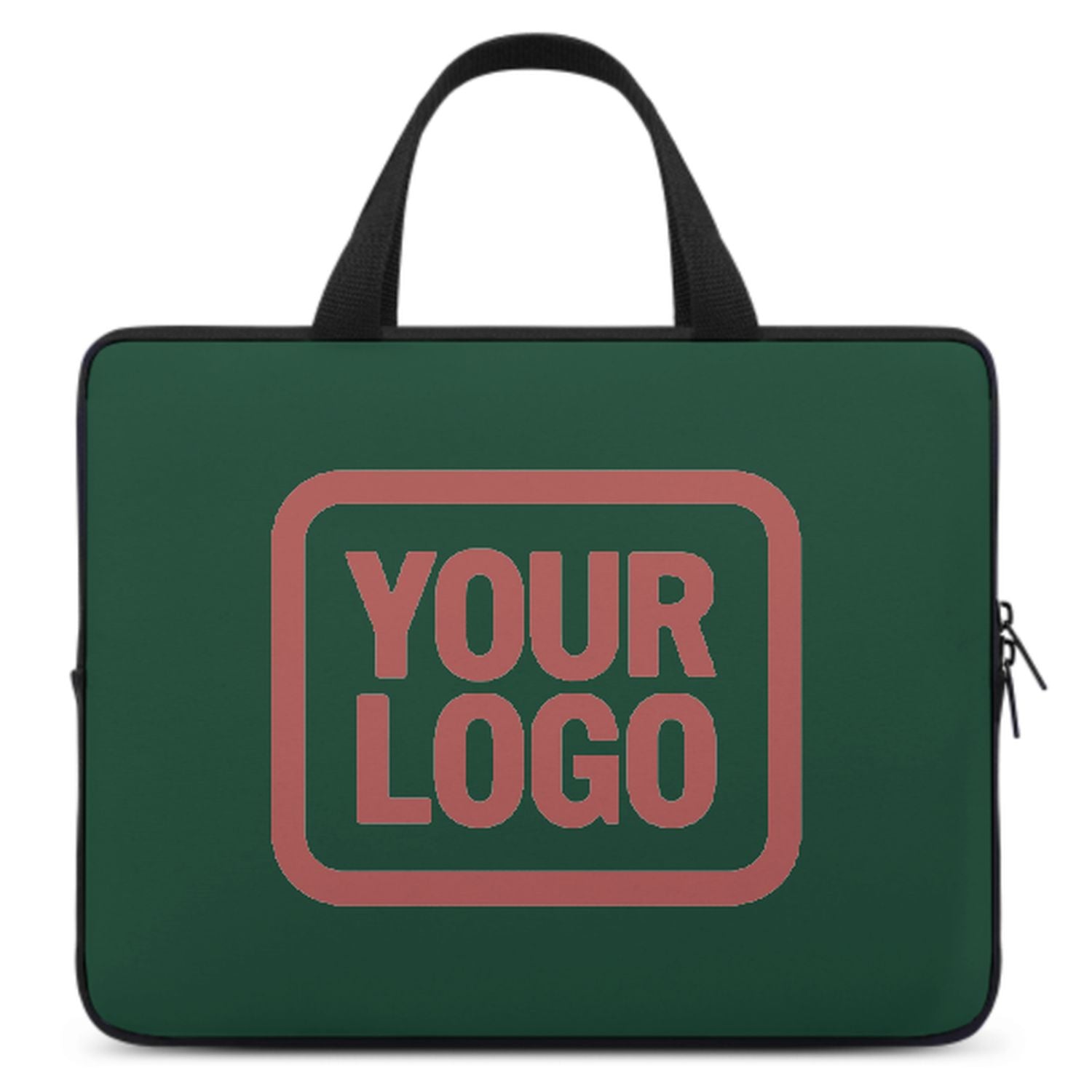 Bolsa para computadora portátil de cobre verde hecho a medida