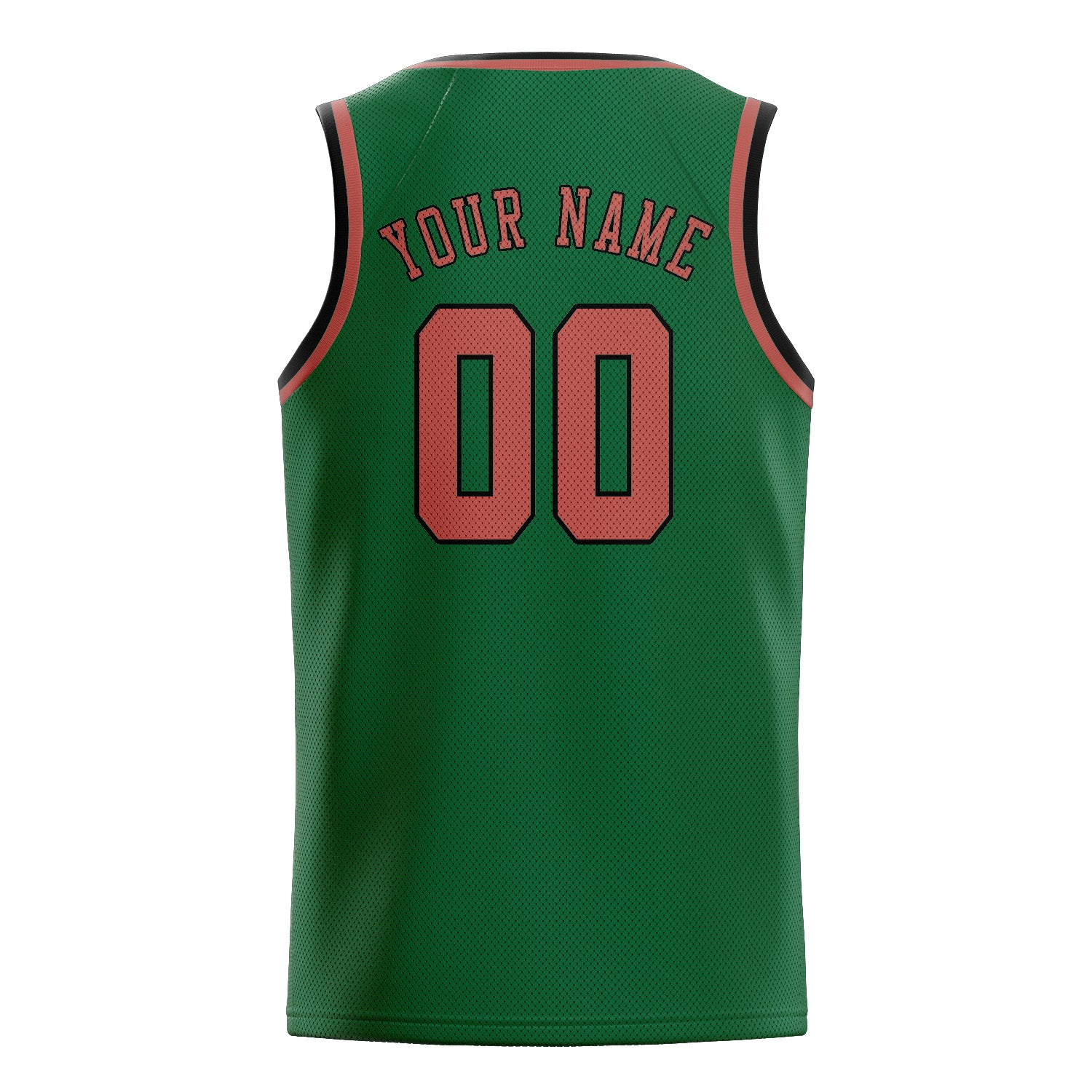 Benutzerdefiniertes Professionelles Moosgrün Kupferrose Basketballtrikot