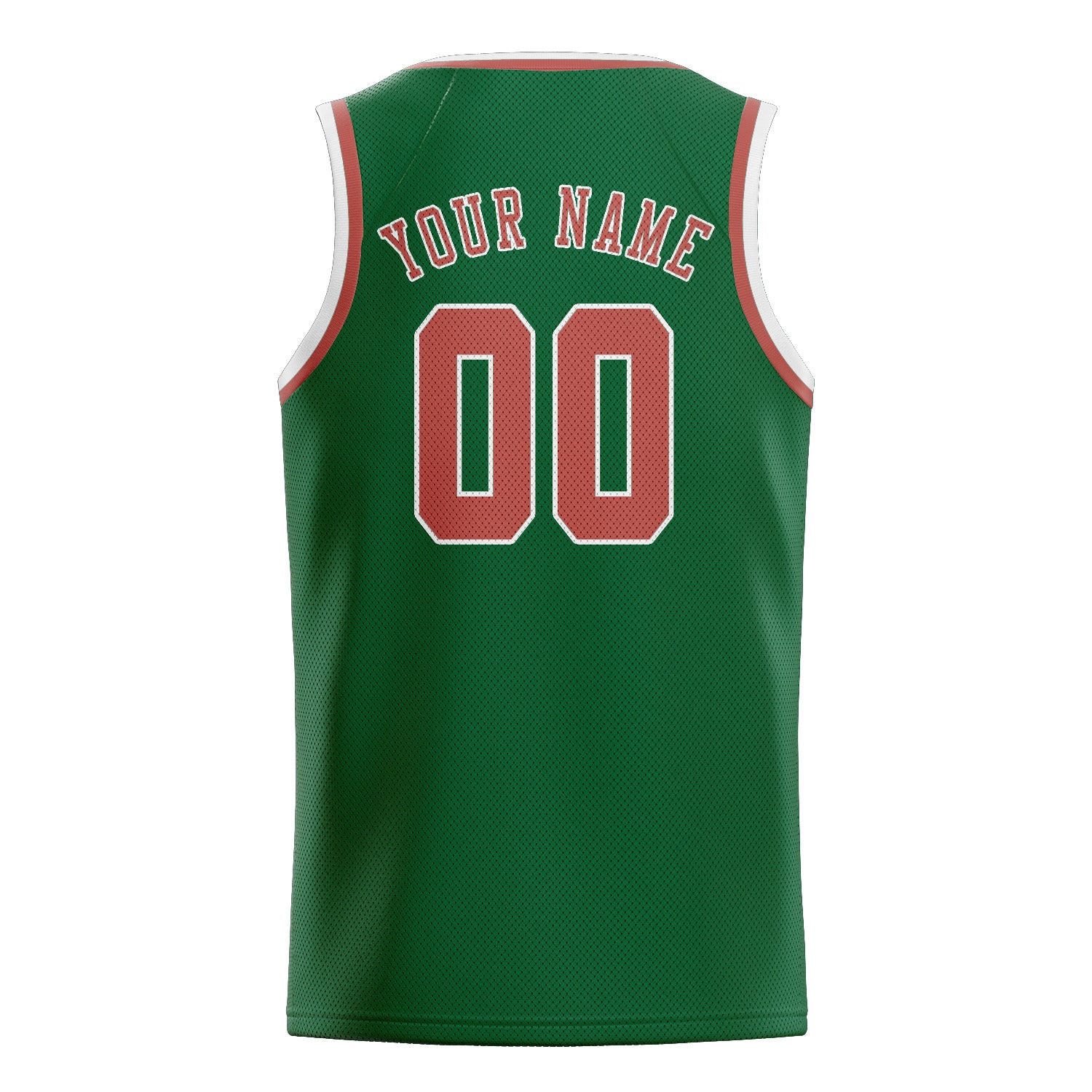 Benutzerdefiniertes Professionelles Moosgrün Kupferrose Basketballtrikot