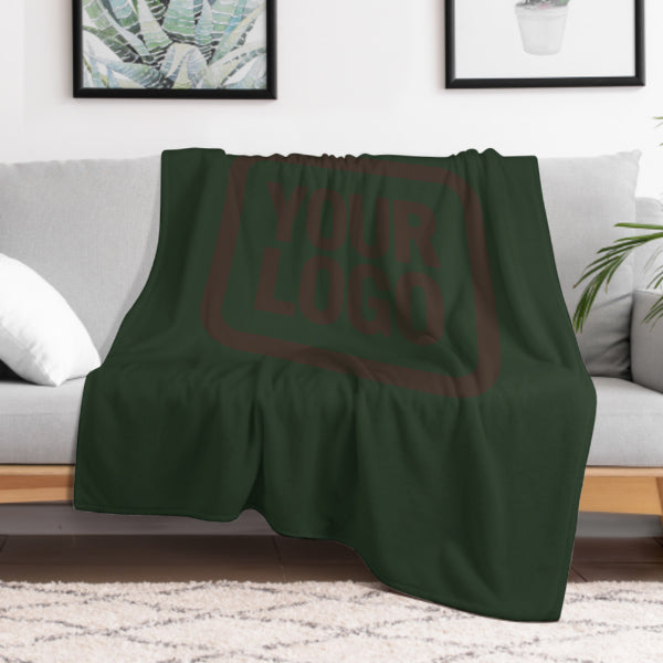 Maßgeschneidertes Tannengrün Braun Decke