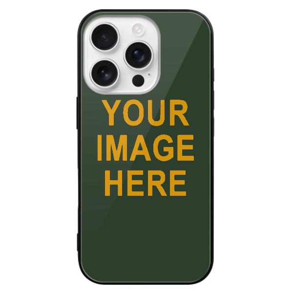 Custodia per telefono personalizzata verde abete giallo