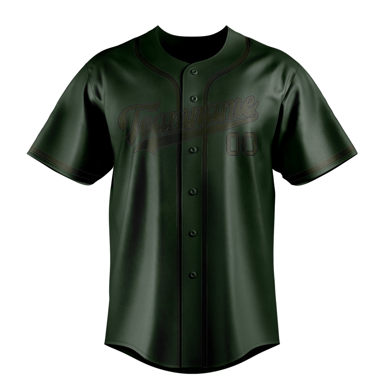 Benutzerdefiniertes Professionelles Tannengrün Dunkles Oliv Baseballtrikot