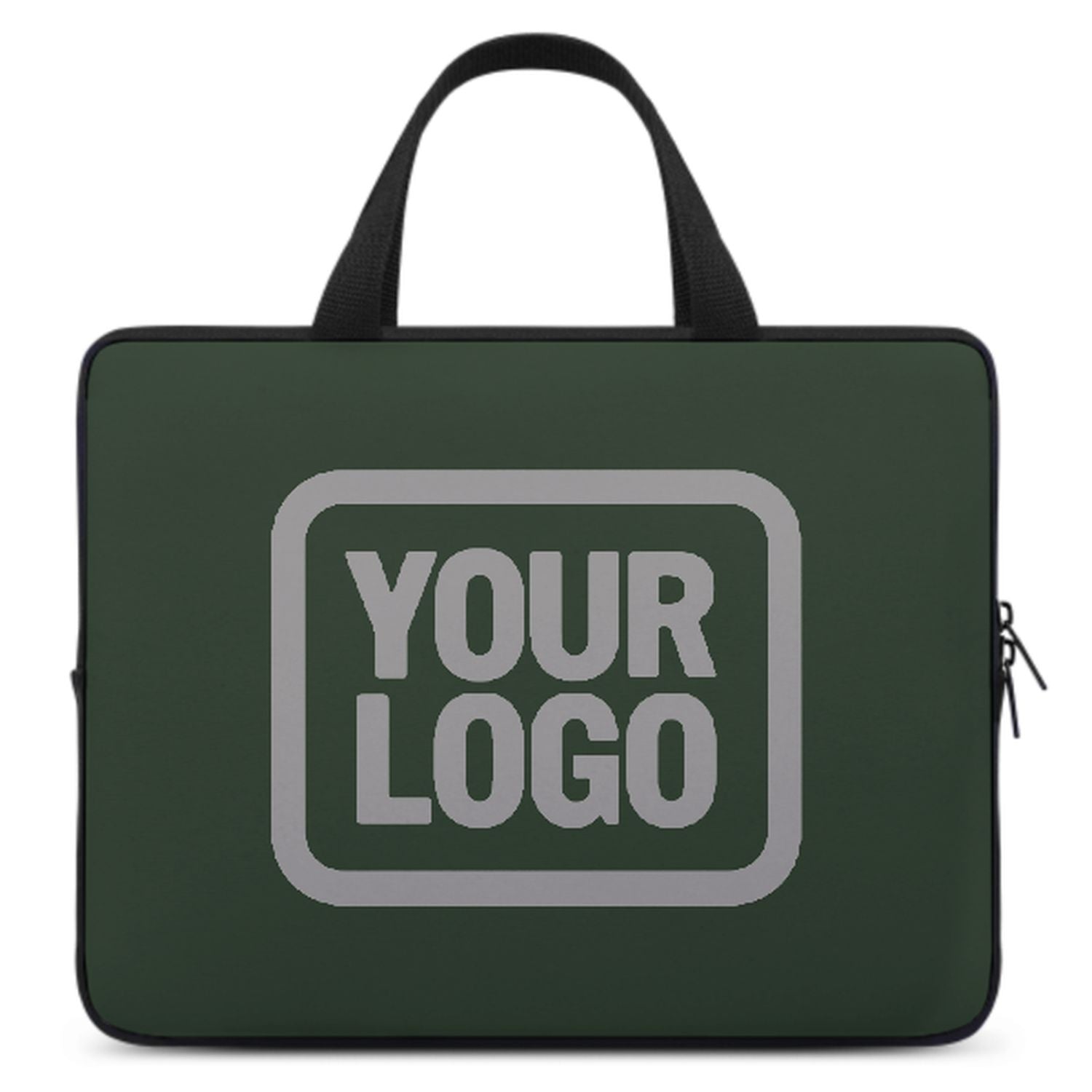 Bolsa para computadora portátil de gris verde a medida