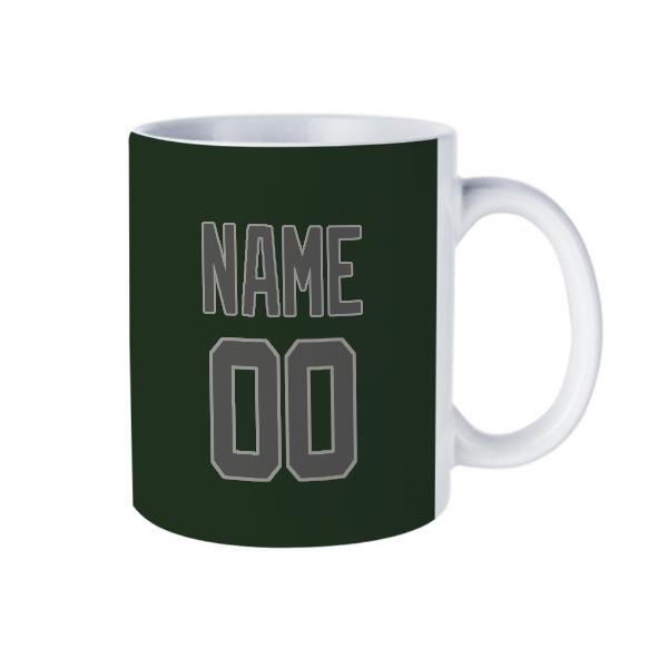 Tazza personalizzata verde abete grigio scuro