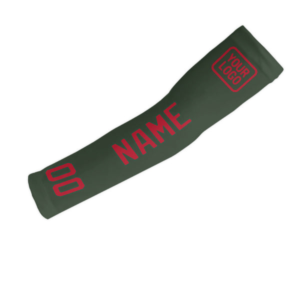 Maßgeschneidertes Tannengrün Rot Armschutz