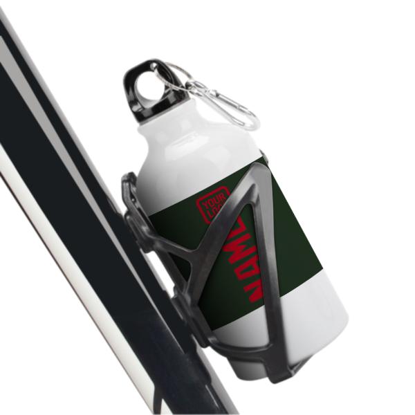Maßgeschneidertes Tannengrün Rot Sportflasche