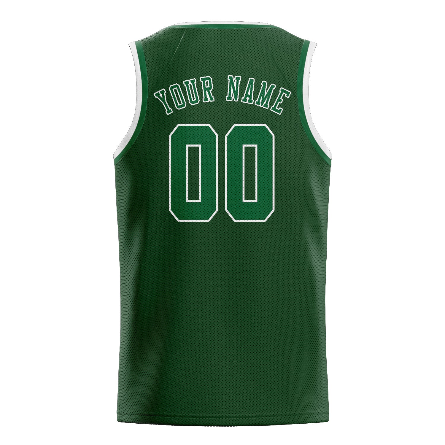 Benutzerdefiniertes Professionelles Tannengrün Moosgrün Basketballtrikot