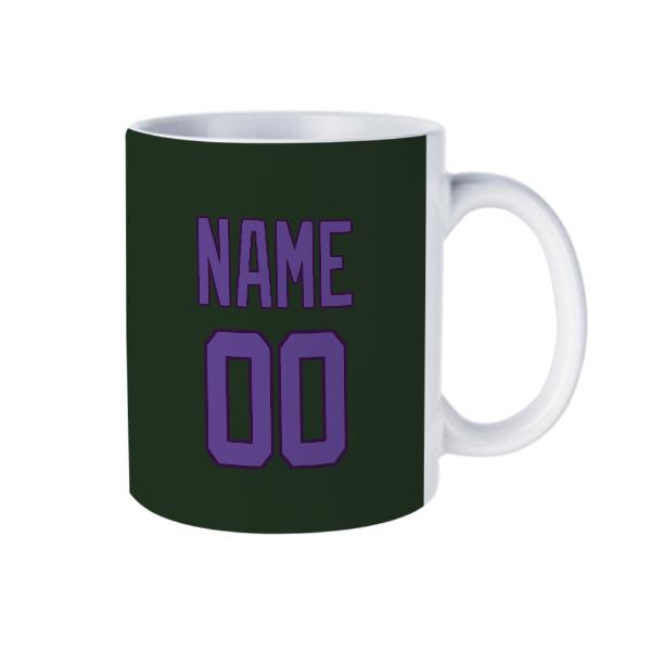 Tazza personalizzata verde abete e lavanda