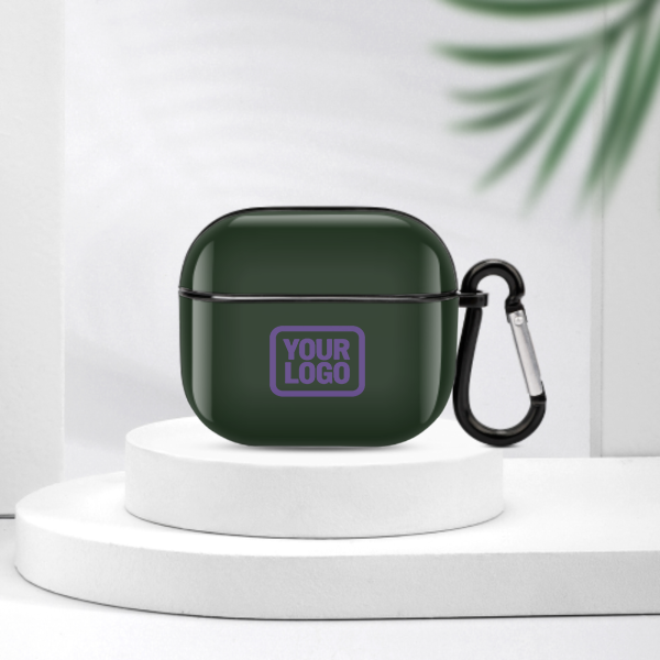 Maßgeschneidertes Tannengrün Lavendel AirPods-Hülle (3. Generation)
