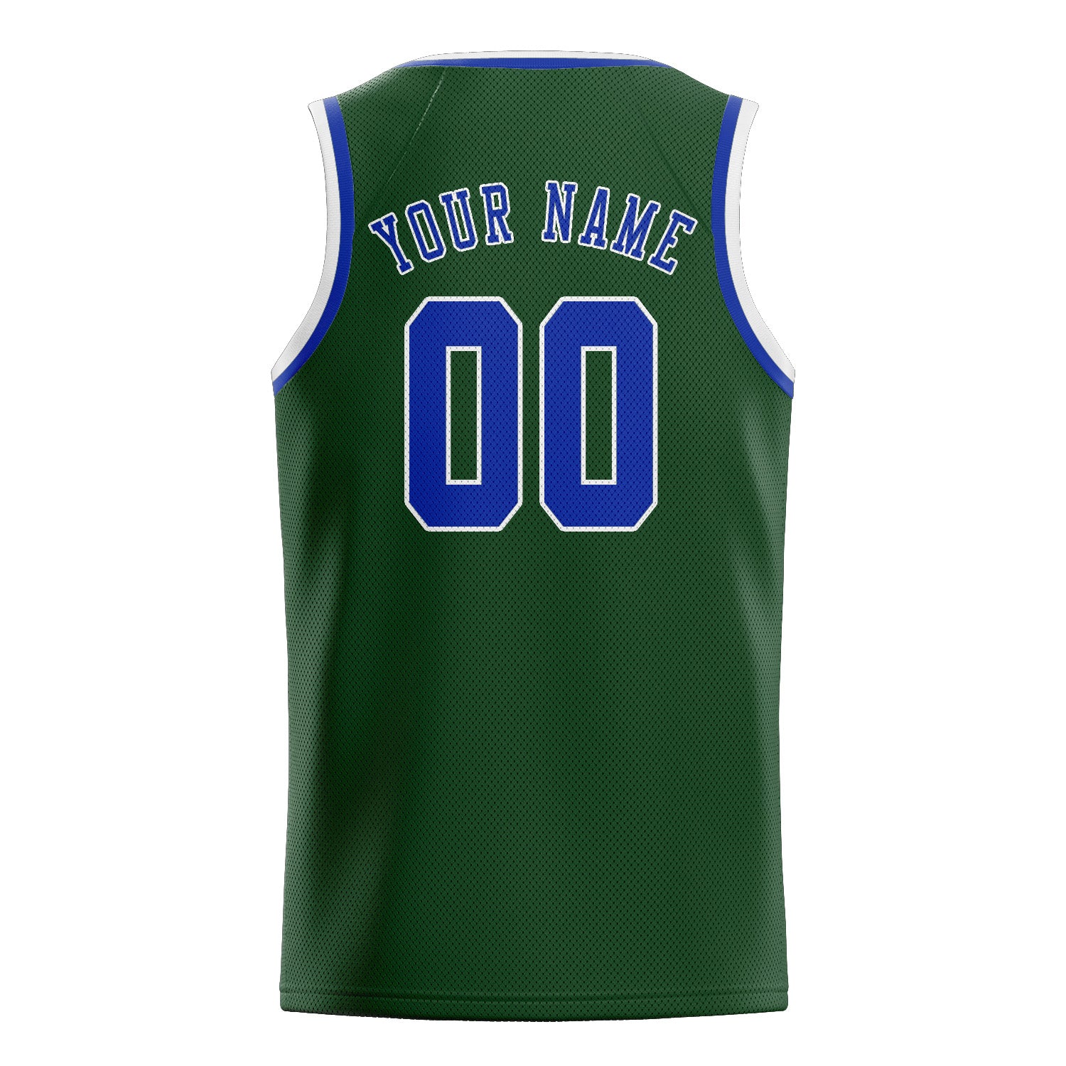 Benutzerdefiniertes Professionelles Tannengrün Himmelblau Basketballtrikot